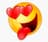 Tongue out eyes love freaky emoji