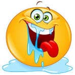 drooling freaky emoji