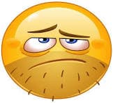 Angry, staring