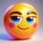 Colorful smile freaky emoji