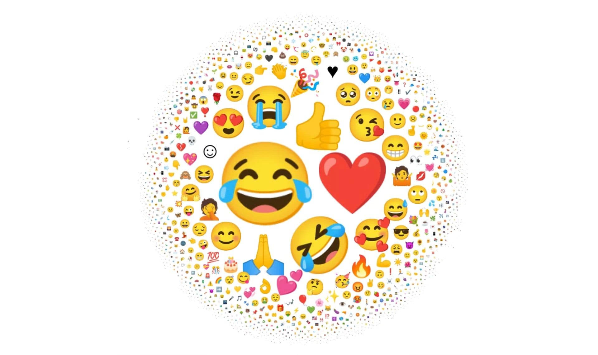 freaky emoji abstract background